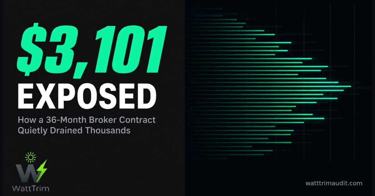 The $3,100 Broker Mistake: A Real Case Study in Overpaying for Texas Electricity
